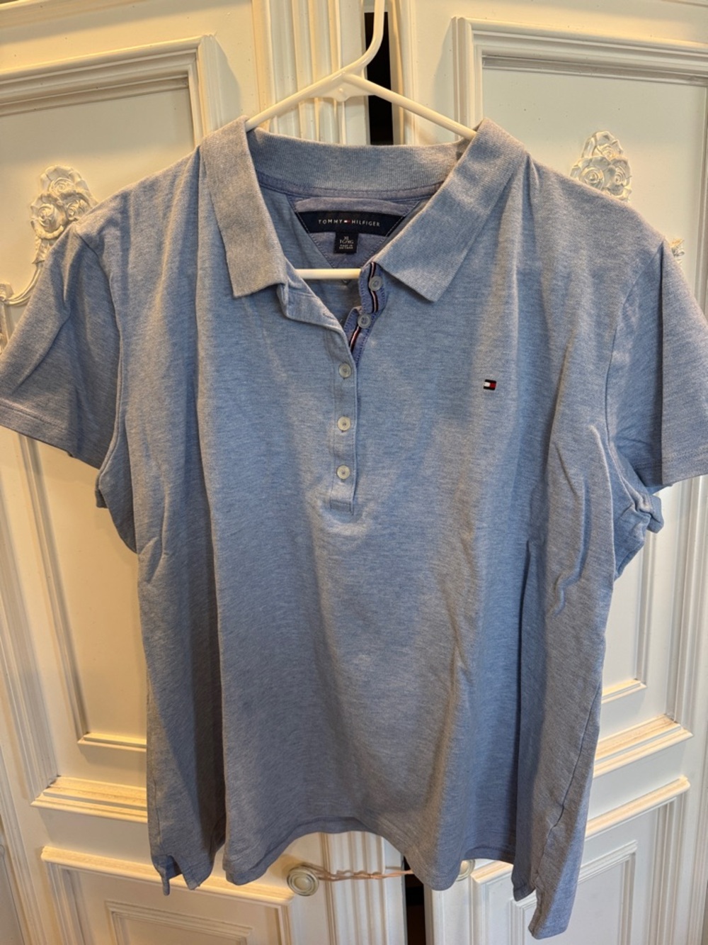 Tommy Hilfiger Pale Blue Short Sleeve Polo